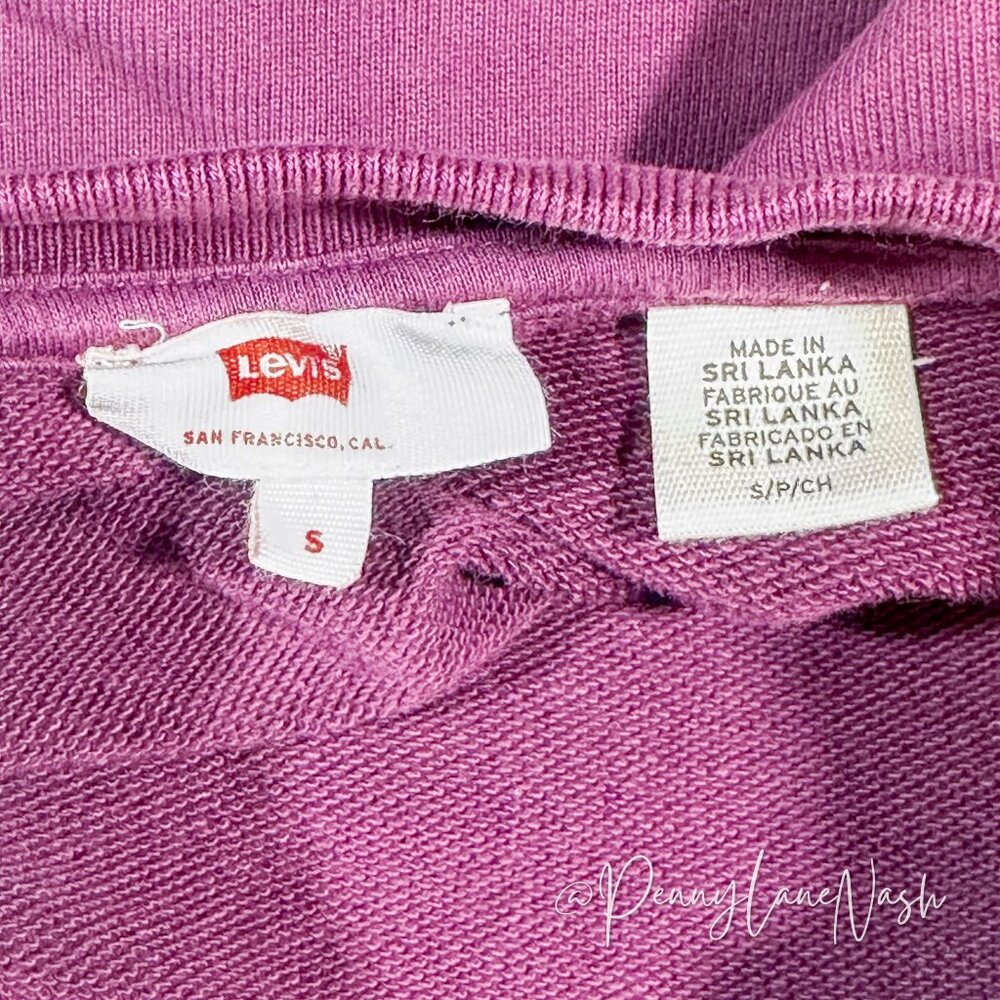 Levi's Embroidered The Love Club Sweatshirt Potent Purple - Picture 2 of 7